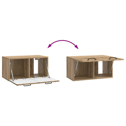 Mobile Porta TV da Muro Rovere Artigianale 59,5 x 31 x 30 cm