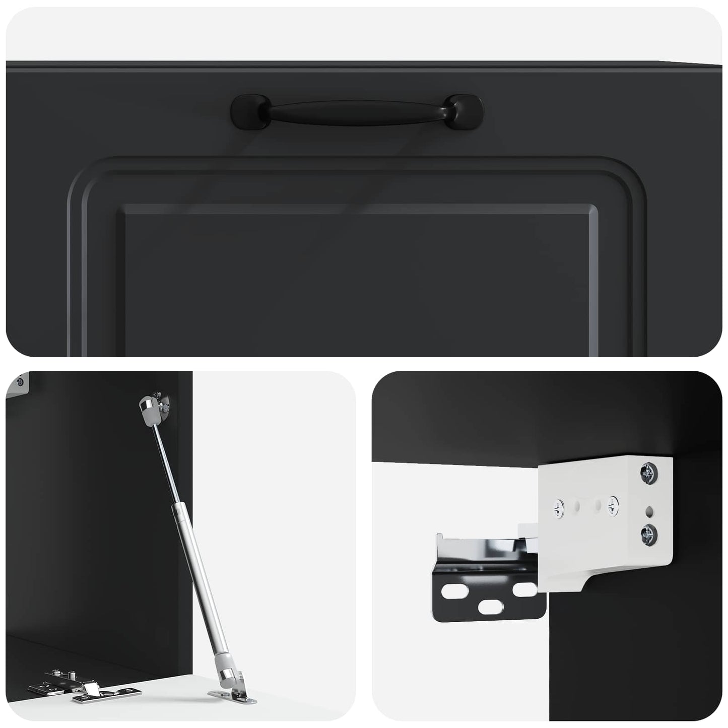 Mobile Porta TV da Muro Nero 78,5 x 31 x 30 cm | homemem39