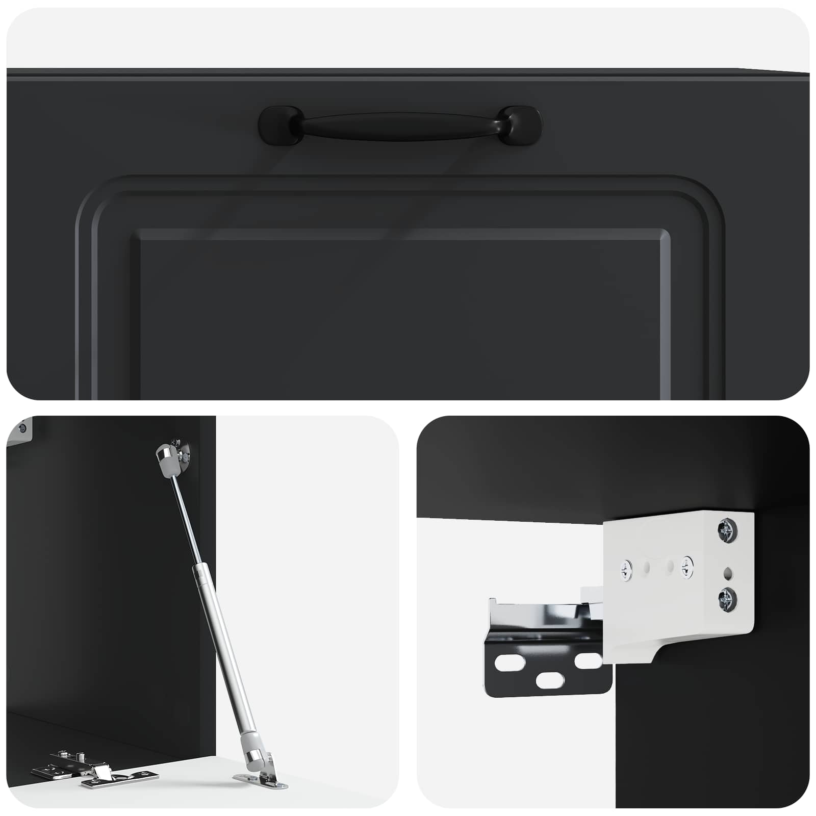 Mobile Porta TV da Muro Nero 78,5 x 31 x 30 cm | homemem39