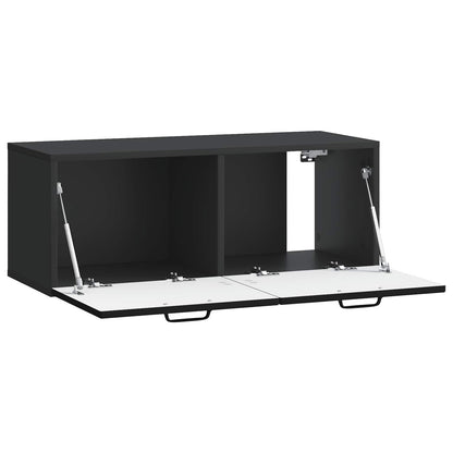Mobile Porta TV da Muro Nero 78,5 x 31 x 30 cm