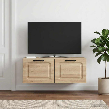 Mobile Porta TV da Muro Grigio Cemento 78,5 x 31 x 30 cm