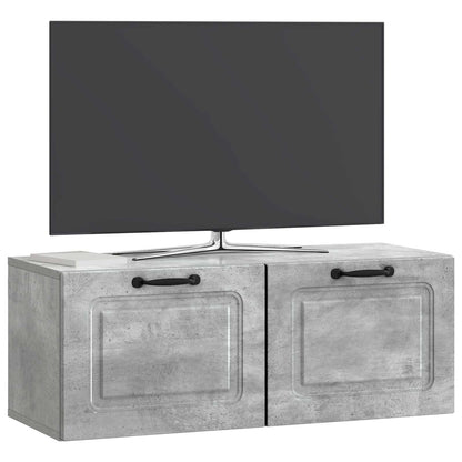 Mobile Porta TV da Muro Grigio Cemento 78,5 x 31 x 30 cm