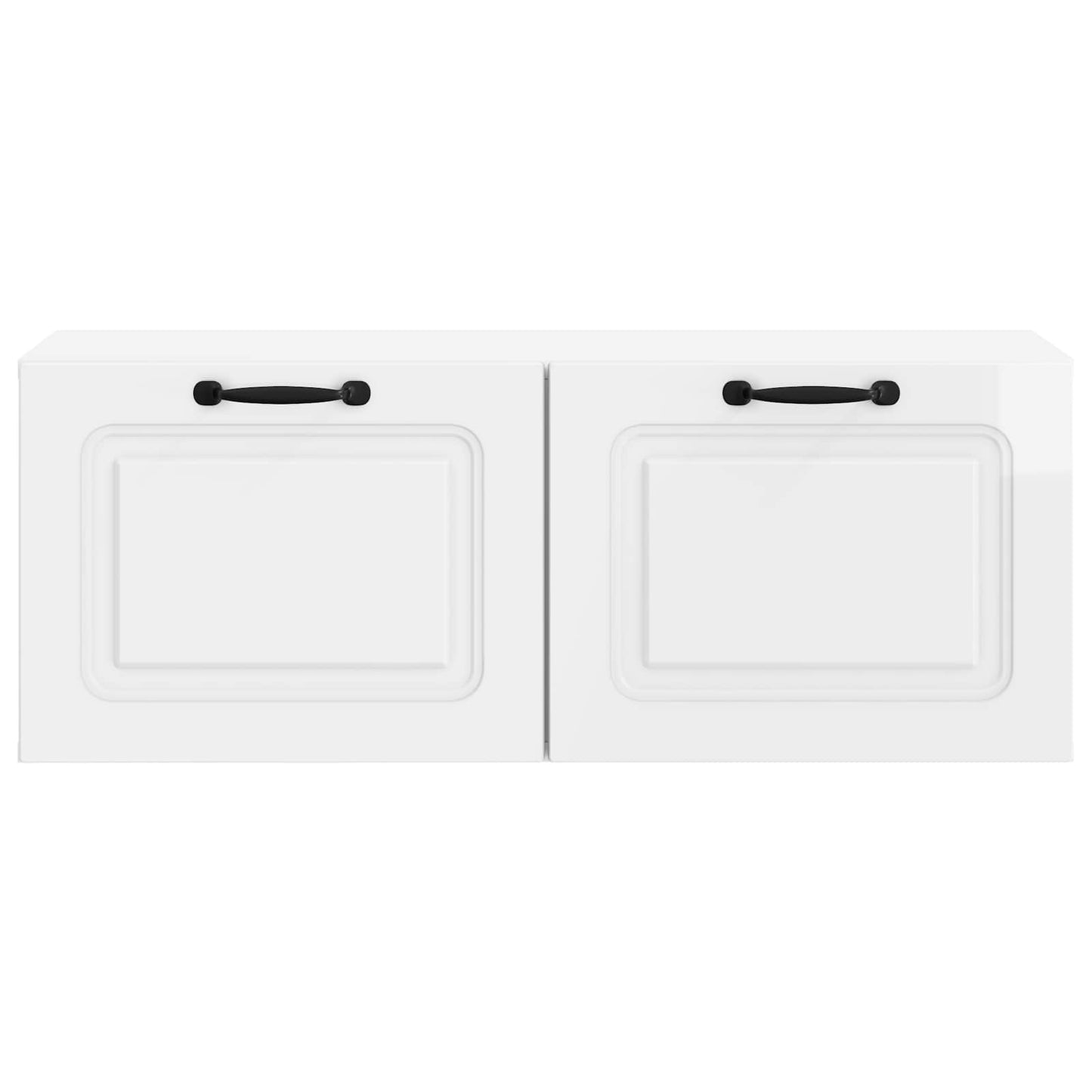 Mobile Porta TV da Muro Bianco Lucido 78,5 x 31 x 30 cm | homemem39