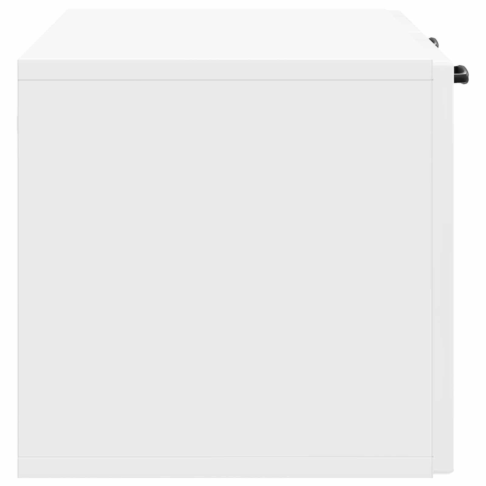 Mobile Porta TV da Muro Bianco Lucido 78,5 x 31 x 30 cm | homemem39
