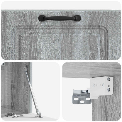 Mobile Porta TV da Muro Grigio Sonoma 78,5 x 31 x 30 cm