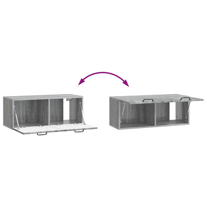 Mobile Porta TV da Muro Grigio Sonoma 78,5 x 31 x 30 cm | homemem39