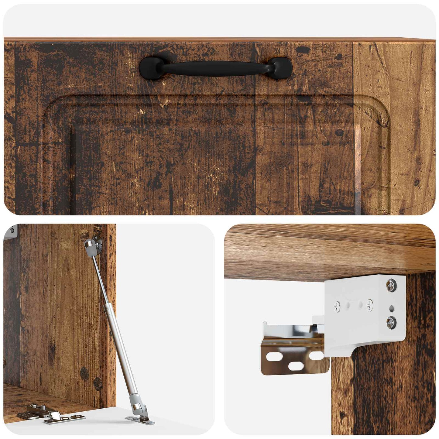 Mobile Porta TV da Muro Legno antico 78,5 x 31 x 30 cm | homemem39