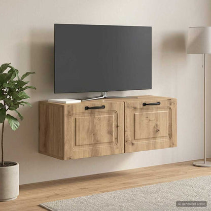 Mobile Porta TV da Muro Rovere Artigianale 78,5 x 31 x 30 cm