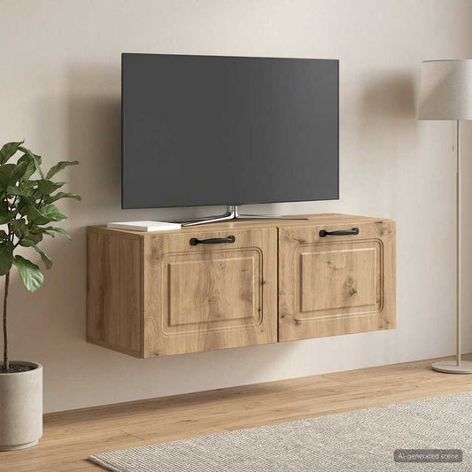 Mobile Porta TV da Muro 78,5 x 31 x 30 cm Rovere Artigianale - homemem39