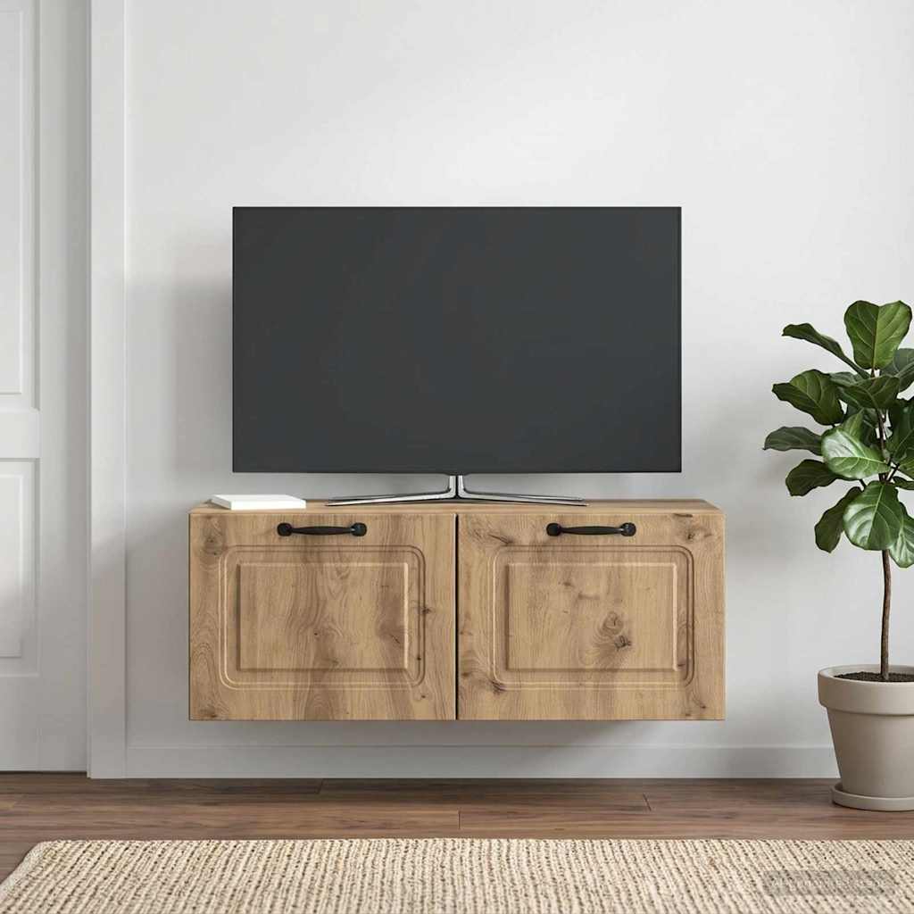 Mobile Porta TV da Muro Rovere Artigianale 78,5 x 31 x 30 cm