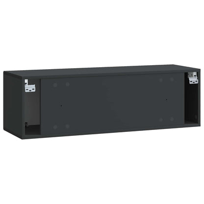 Mobile Porta TV da Muro Montaggio a parete Nero 98 x 31 x 30 cm | homemem39