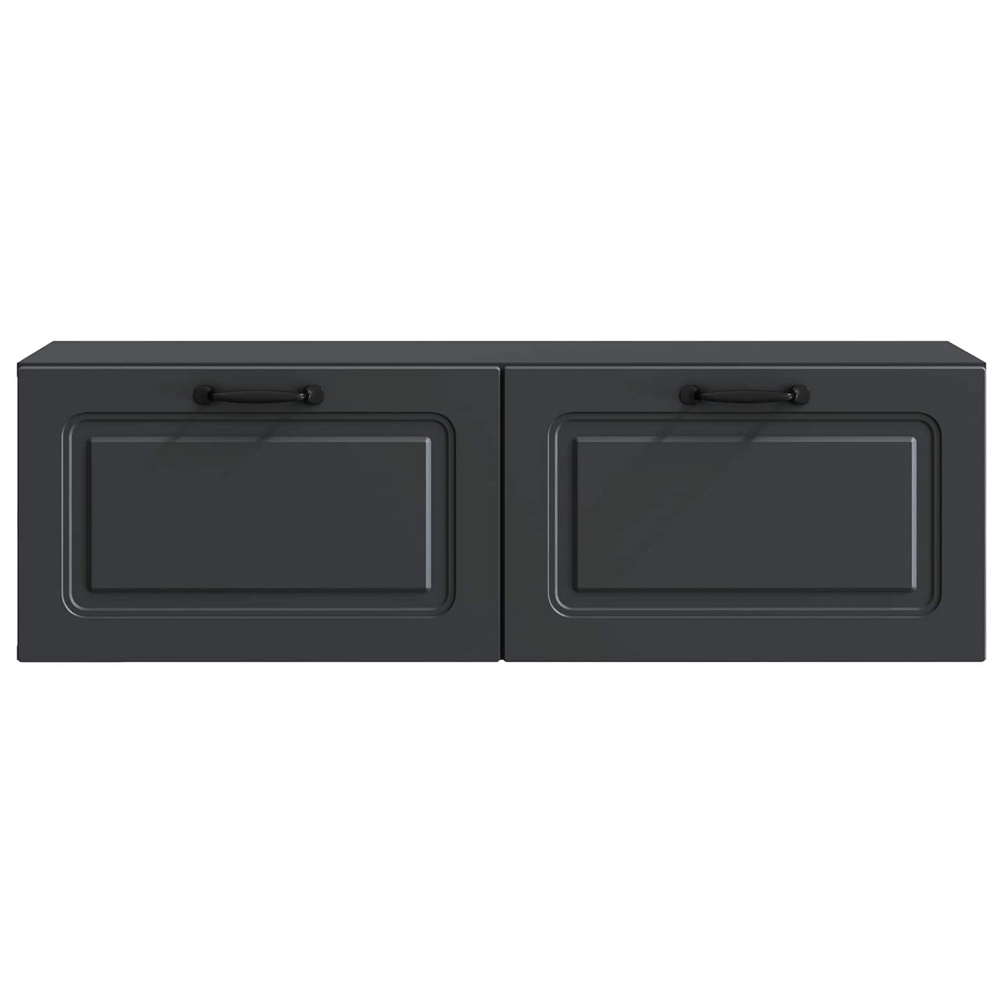 Mobile Porta TV da Muro Montaggio a parete Nero 98 x 31 x 30 cm | homemem39