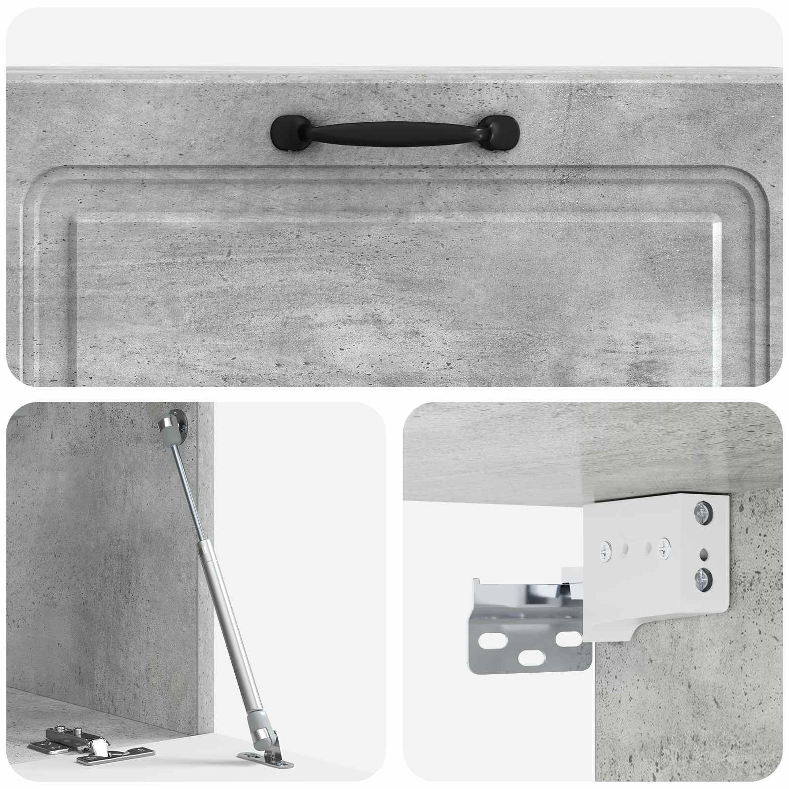 Mobile Porta TV da Muro Grigio Cemento 98 x 31 x 30 cm | homemem39