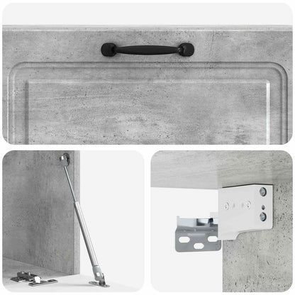 Mobile Porta TV da Muro Grigio Cemento 98 x 31 x 30 cm | homemem39