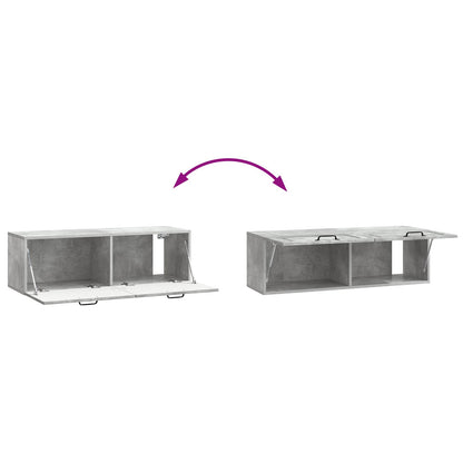Mobile Porta TV da Muro Grigio Cemento 98 x 31 x 30 cm | homemem39