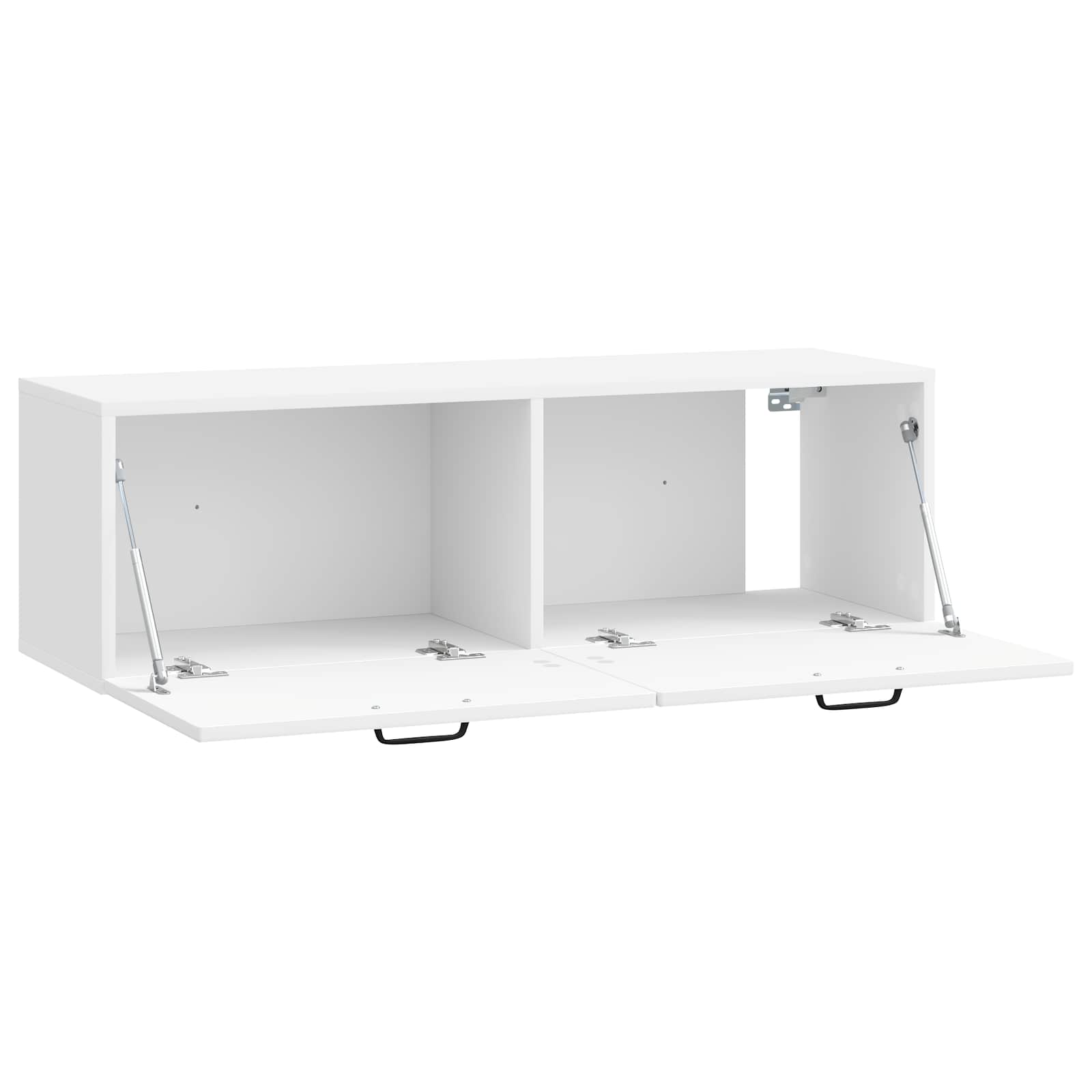 Mobile Porta TV da Muro Bianco Lucido 98 x 31 x 30 cm | homemem39