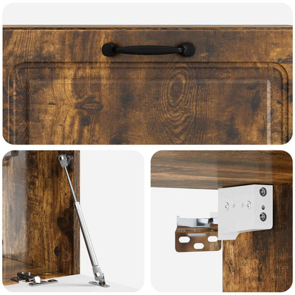 Mobile Porta TV da Muro Rovere Fumo 98 x 31 x 30 cm
