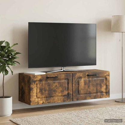 Mobile Porta TV da Muro Rovere Fumo 98 x 31 x 30 cm
