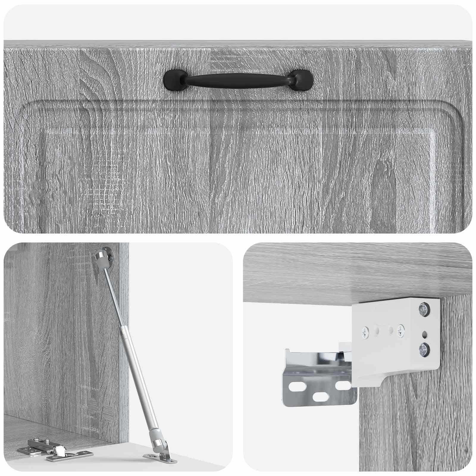 Mobile Porta TV da Muro Grigio Sonoma 98 x 31 x 30 cm | homemem39