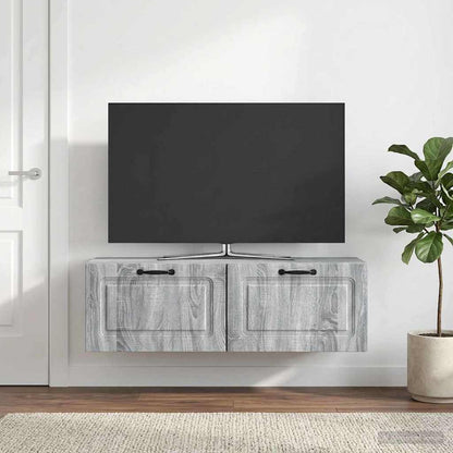 Mobile Porta TV da Muro Grigio Sonoma 98 x 31 x 30 cm