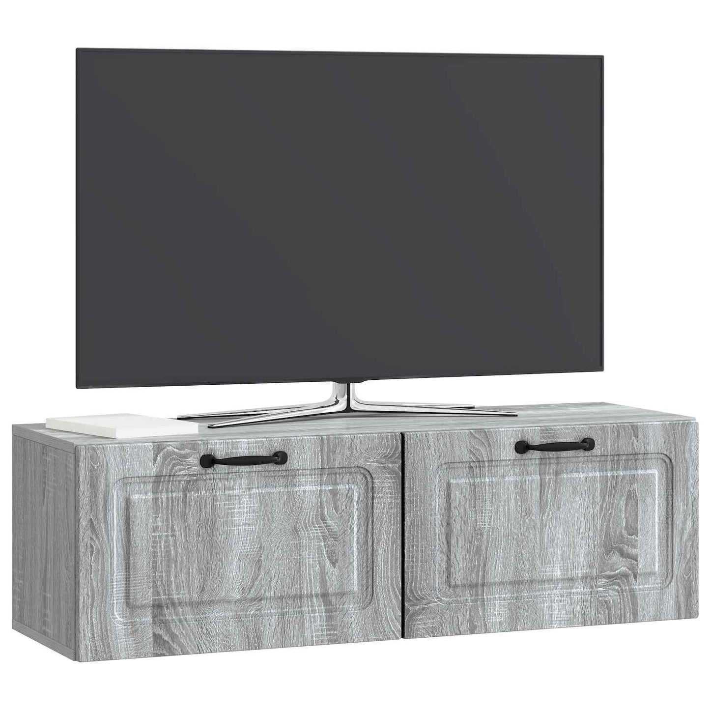 Mobile Porta TV da Muro Grigio Sonoma 98 x 31 x 30 cm