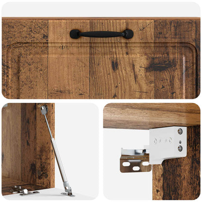 Mobile Porta TV da Muro Legno antico 98 x 31 x 30 cm | homemem39