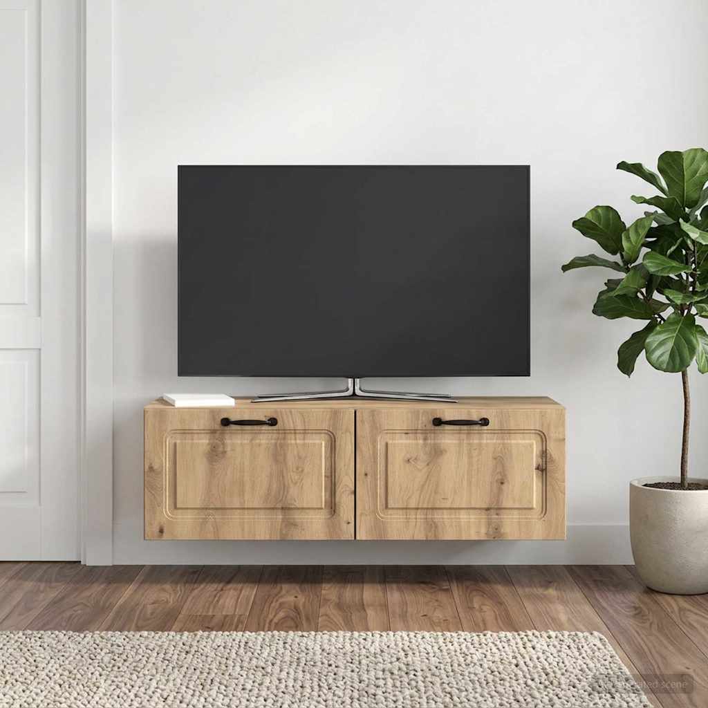Mobile Porta TV da Muro Rovere Artigianale 98 x 31 x 30 cm