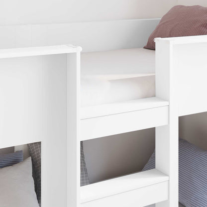 Letto a Castello per Bambini Bianco 75 x 190 cm | homemem39