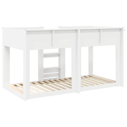 Letto a Castello per Bambini Bianco 75 x 190 cm | homemem39