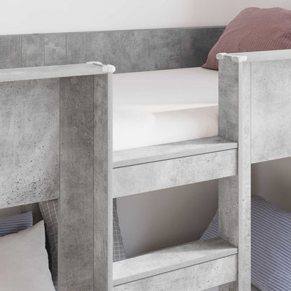 Letto a Castello per Bambini Grigio cemento 75 x 190 cm | homemem39