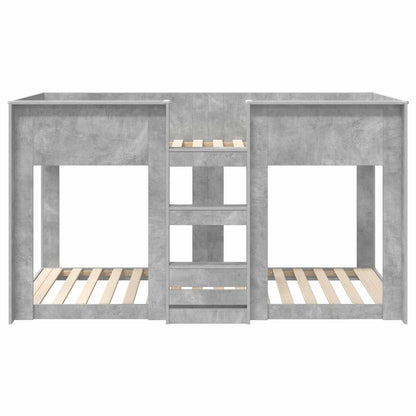 Letto a Castello per Bambini Grigio cemento 75 x 190 cm | homemem39