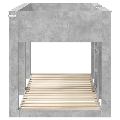 Letto a Castello per Bambini Grigio cemento 75 x 190 cm | homemem39