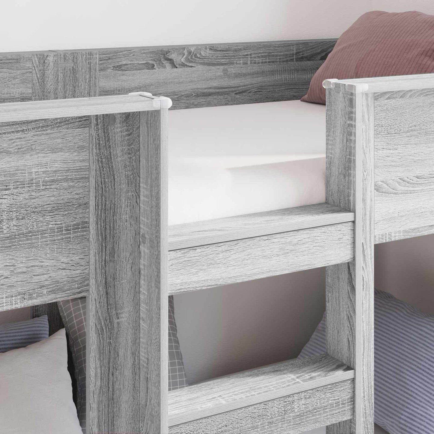 Letto a Castello per Bambini Grigio Sonoma 75 x 190 cm | homemem39