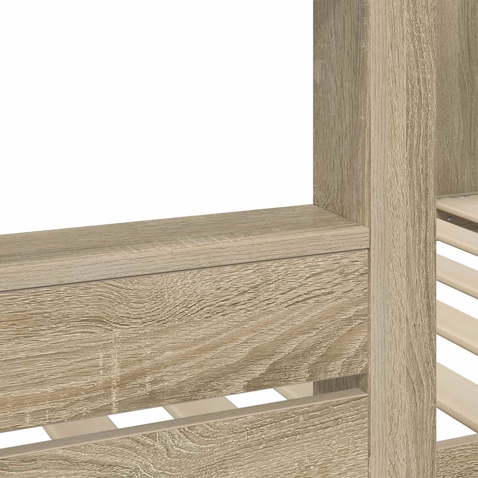 Letto a Castello per Bambini Rovere Sonoma 80 x 200 cm | homemem39