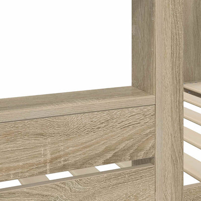Letto a Castello per Bambini Rovere Sonoma 80 x 200 cm | homemem39