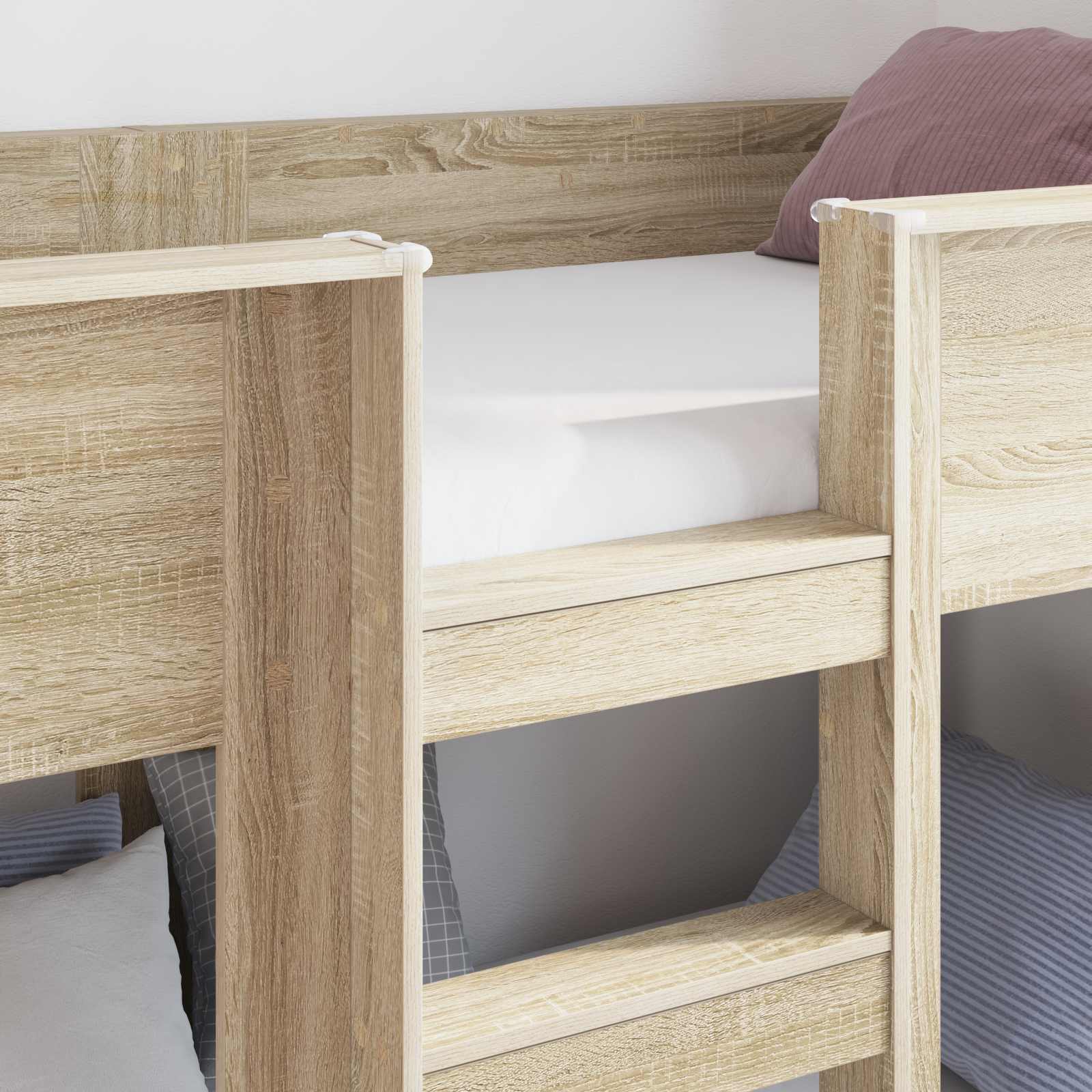 Letto a Castello per Bambini Rovere Sonoma 80 x 200 cm | homemem39