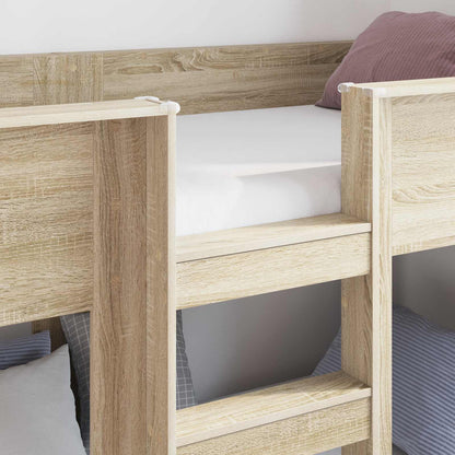 Letto a Castello per Bambini Rovere Sonoma 80 x 200 cm | homemem39