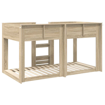 Letto a Castello per Bambini Rovere Sonoma 80 x 200 cm | homemem39