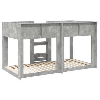Letto a Castello per Bambini Grigio cemento 80 x 200 cm | homemem39