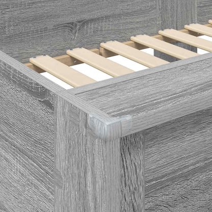 Letto a Castello per Bambini Grigio Sonoma 80 x 200 cm