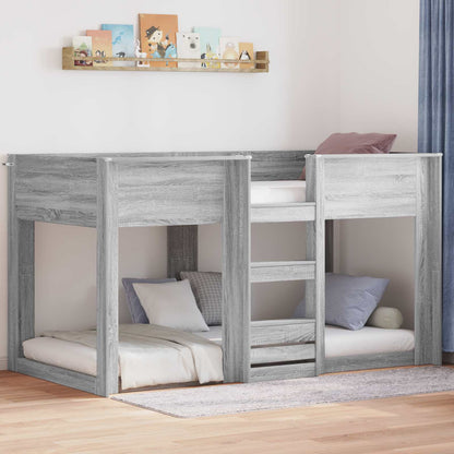 Letto a Castello per Bambini Grigio Sonoma 80 x 200 cm