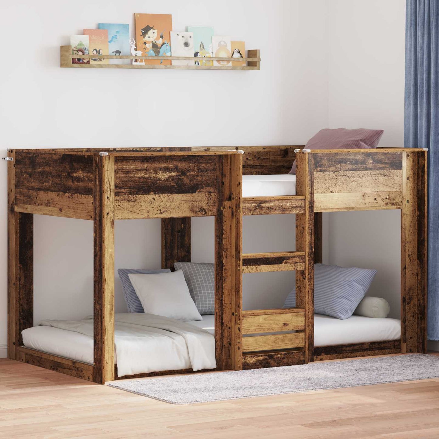 Letto a Castello per Bambini Legno vecchio 80 x 200 cm