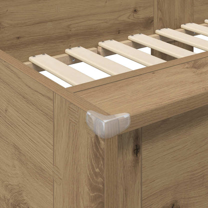 Letto a Castello per Bambini Rovere artigianale 80 x 200 cm