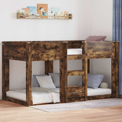 Letto a Castello per Bambini Rovere fumé 90 x 200 cm