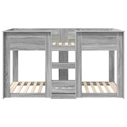 Letto a Castello per Bambini Grigio Sonoma 90 x 200 cm | homemem39
