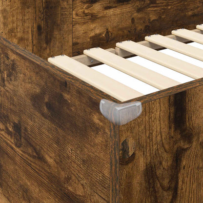 Struttura letto a castello con scrivania Rovere fumé | homemem39