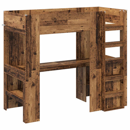 Struttura letto a castello con scrivania Legno vecchio | homemem39