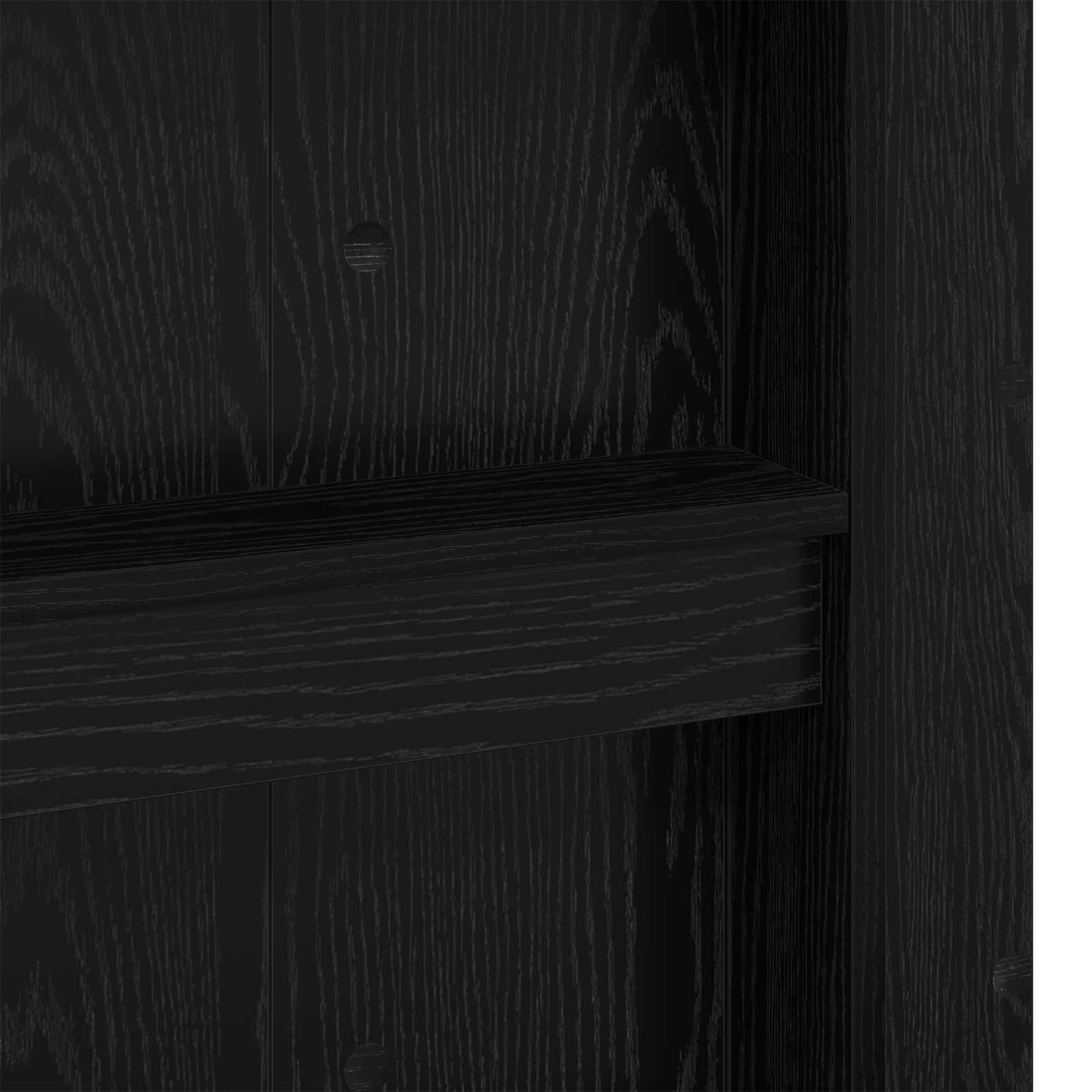 Struttura letto a castello con scrivania Rovere Nero | homemem39
