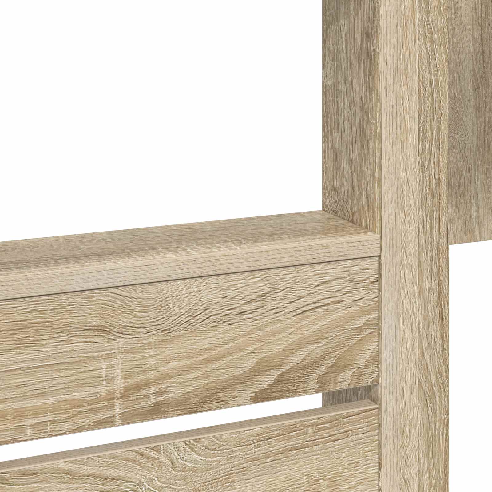 Letto a Castello per Bambini Rovere Sonoma 75 x 190 cm | homemem39