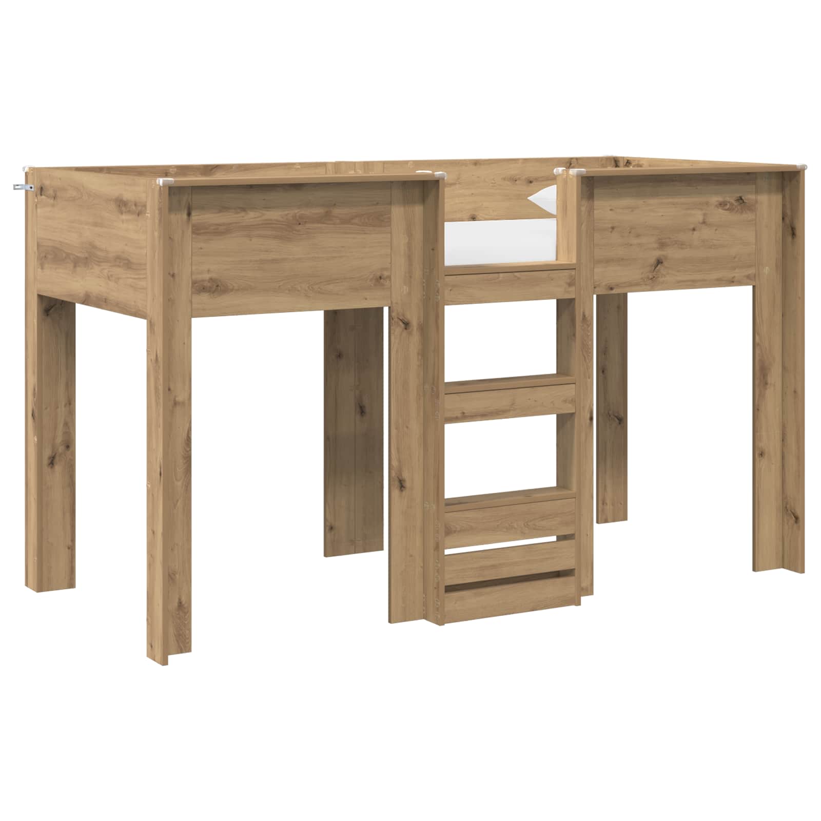 Letto a Castello per Bambini Rovere artigianale 75 x 190 cm | homemem39